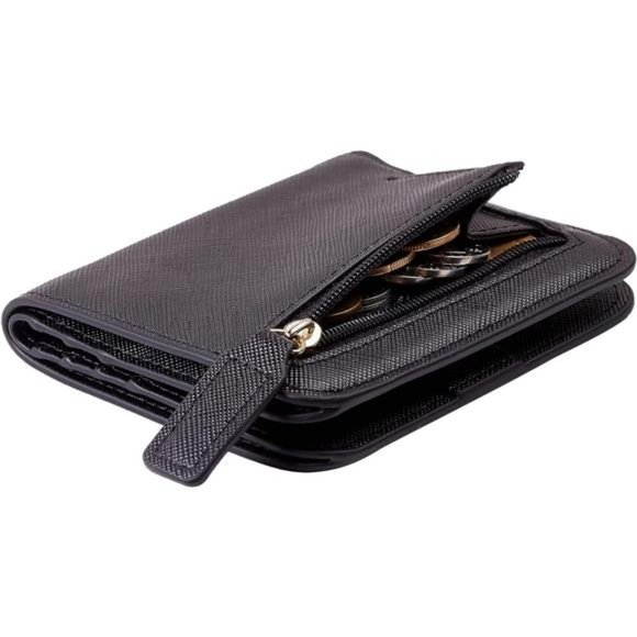 Womens Rfid Blocking Small Compact Bifold Luxury Genuine Leather Pocket Wallet - Picture 1 of 6